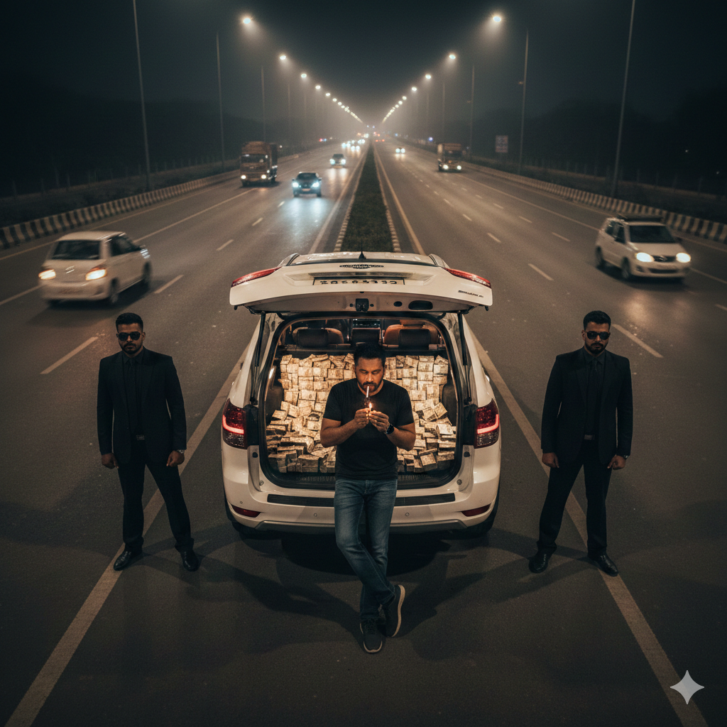 Viral Car Money Ai Photo Editing Prompt - AI Generated Image