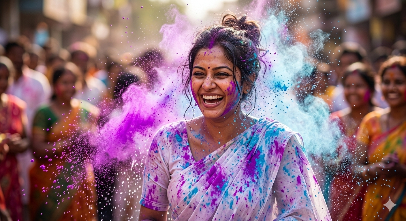 Chatgpt Holi Ai Photo Editing Prompt  - AI Generated Image