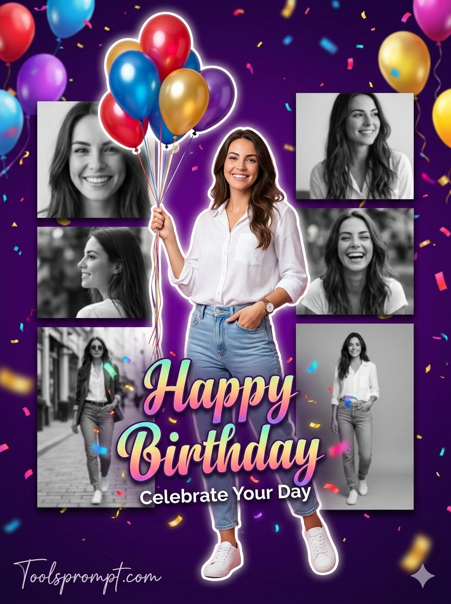 Viral Happy Birthday Ai Photo Editing Prompt  - AI Generated Image