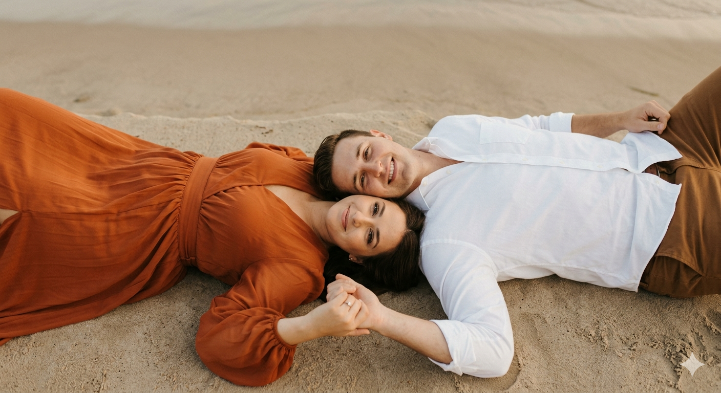 Pre wedding ai photo editing prompt  - AI Generated Image