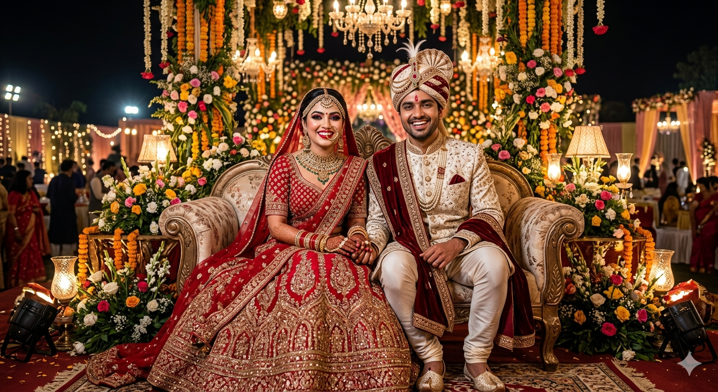Wedding Ai Photo Editing Prompt For Couples - AI Generated Image