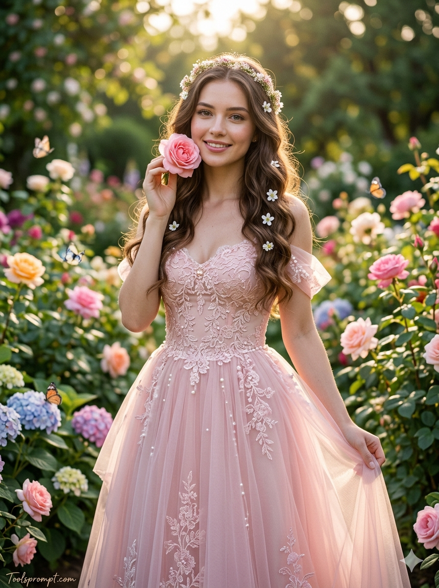 Gemini AI Disney Princess Photo Prompts for Girls - AI Generated Image