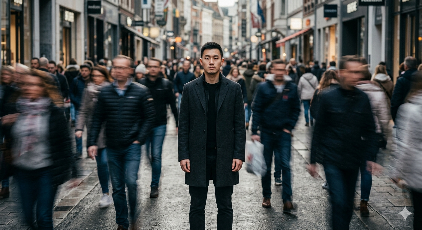 Motion Blur Ai Photo Editing Prompt For Boys  - AI Generated Image