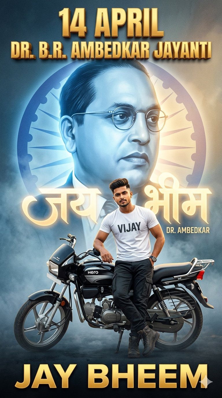 Viral Babasaheb Ambedkar Ai Photo Editing Prompt  - AI Generated Image