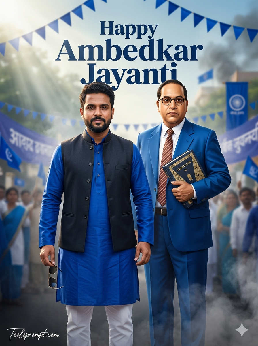Happy Ambedkar Jayanti  Ai Prompt  - AI Generated Image