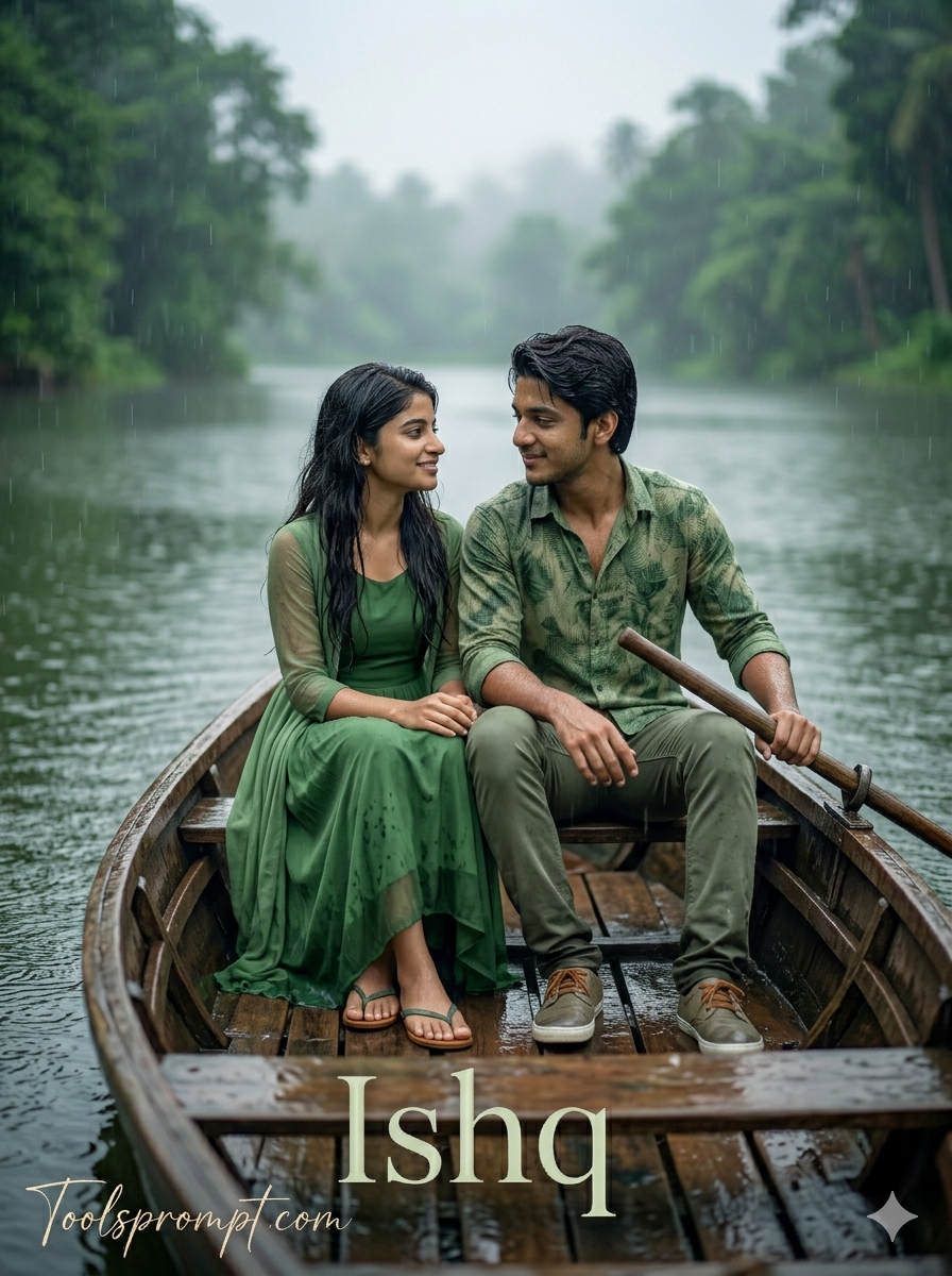 Trending Romantic Couple Ai Photo Editing Prompt  - AI Generated Image