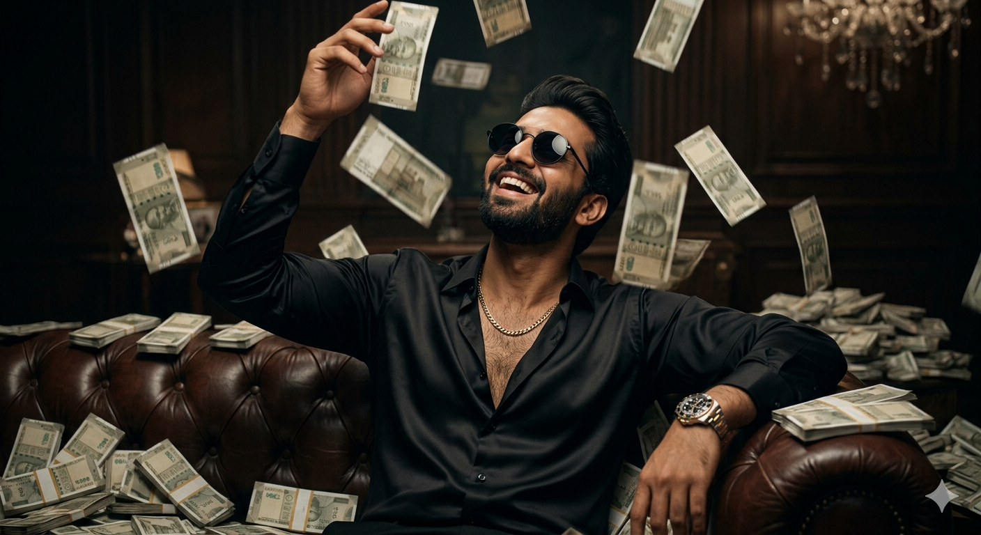 Viral Gangster Luxury Money Ai Photo Editing Prompt  - AI Generated Image