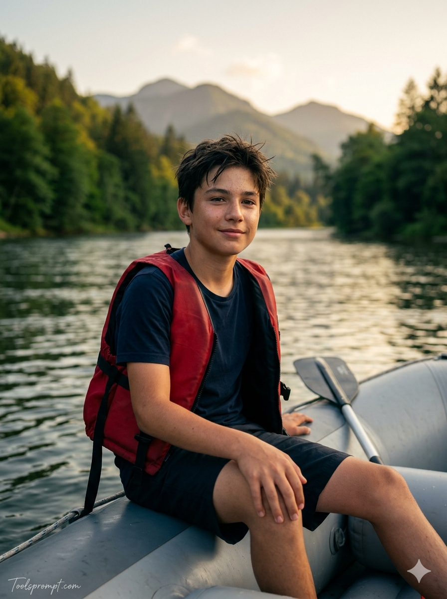  River Rafting Ai Prompt For Hollywood Style Photo  - AI Generated Image