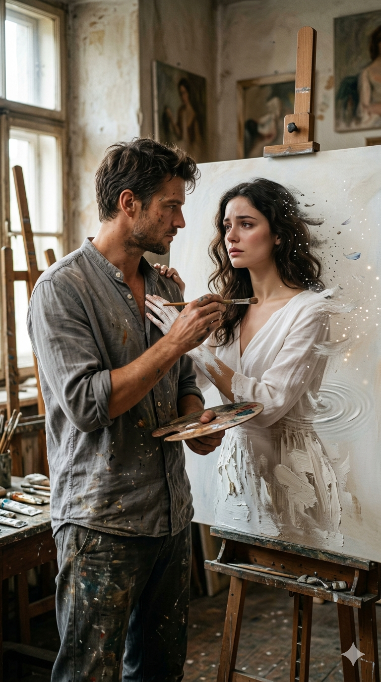Girlfriend Painting Ai Prompt Transform Girlfriend Painting to Realism - AI Generated Image