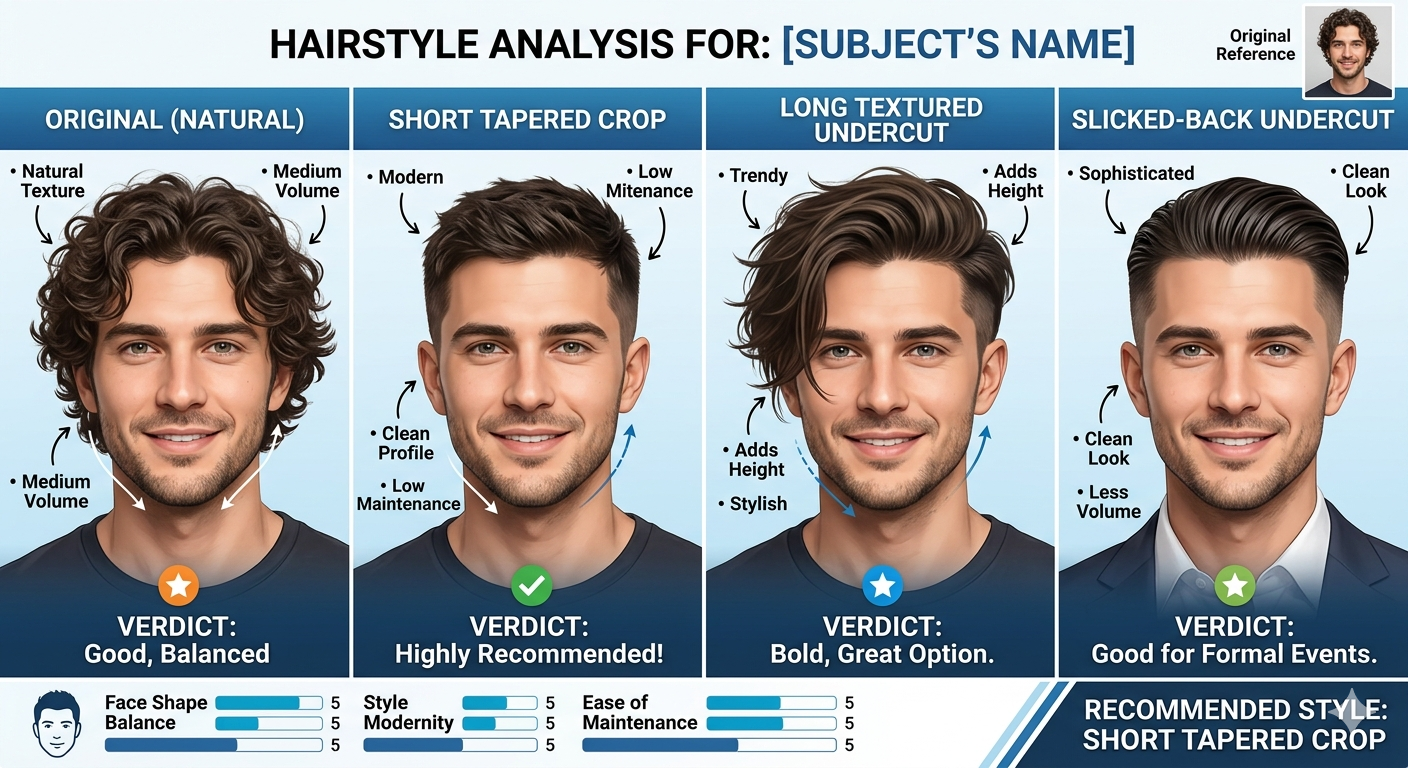 Hair Style Prompt For Boys Check Which Hair Style Best Fit On Your - AI Generated Image
