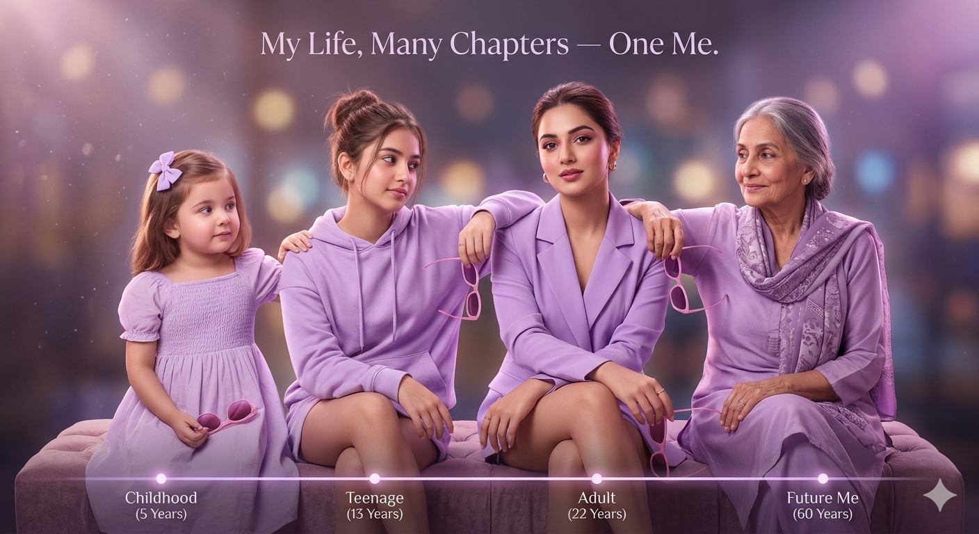 Lifeage Checker Ai Prompt Check How You Will Be In At Different Age  - AI Generated Image