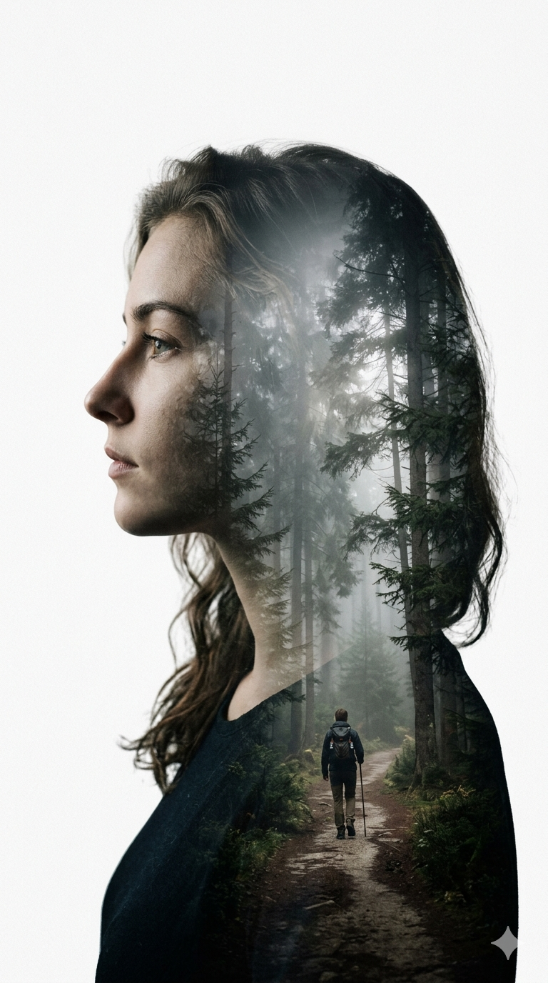 Surreal Double Exposure Ai Photo Editing Prompt  - AI Generated Image
