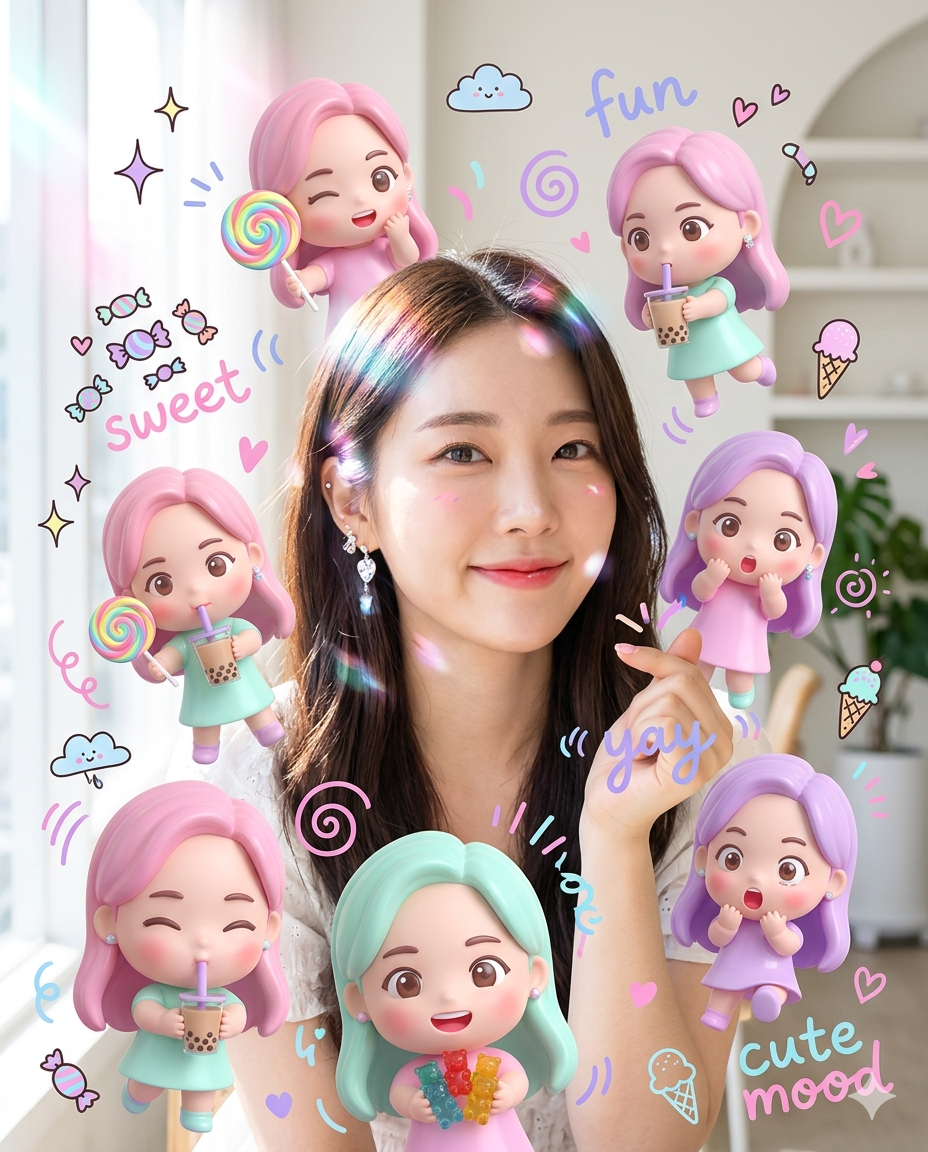 Trending Chibi Cartoon Ai Photo Editing Prompt - AI Generated Image