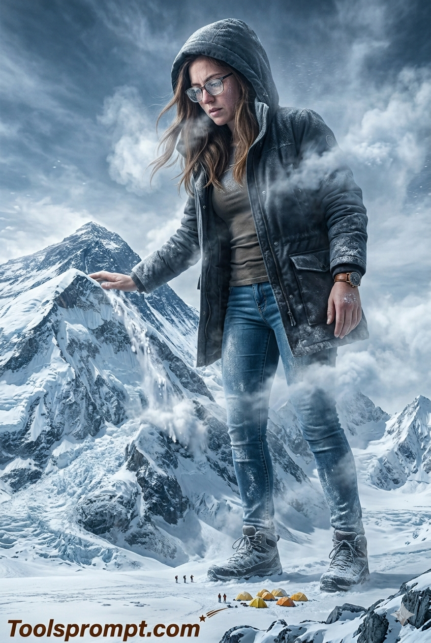 Prompt Seen Mountain Ai Photo Editing Prompt  - AI Generated Image