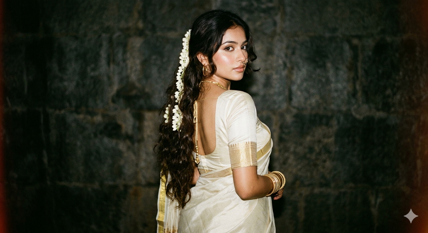 South Indian Look Girls Ai Photo Editing Prompt - AI Generated Image