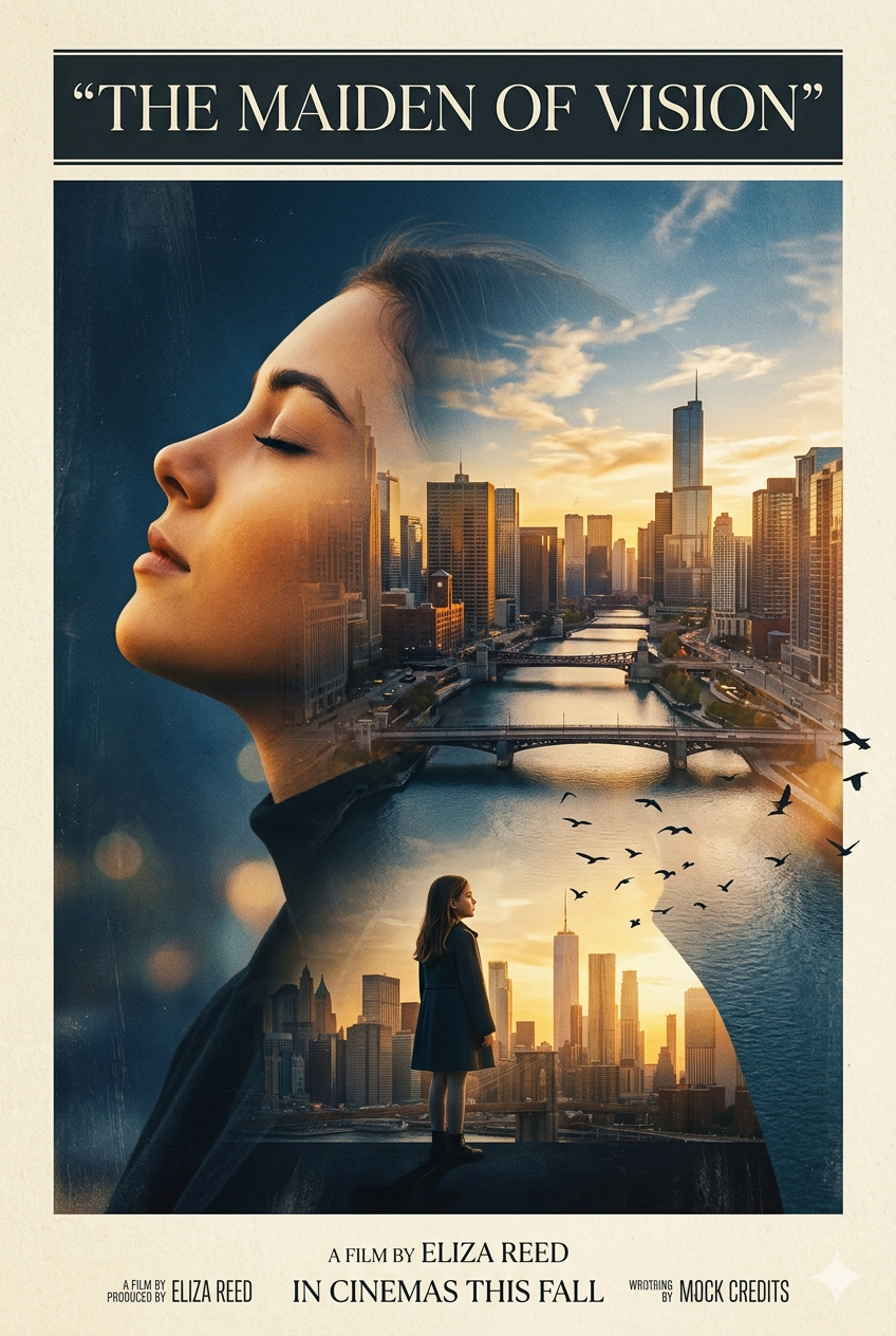 Double Exposure Poster Cinematic Ai Photo Editing Prompt - AI Generated Image