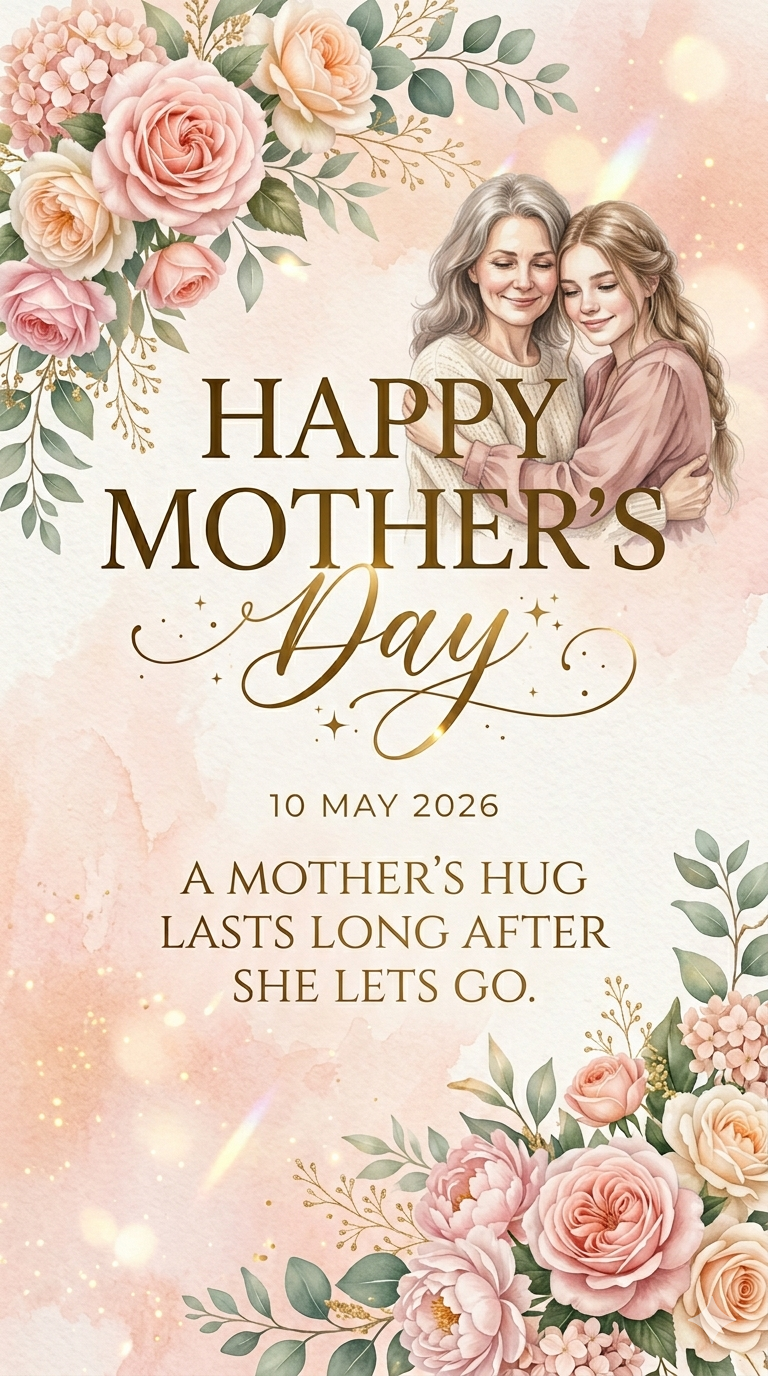 Happy Mother Day Greeting Card Ai Prompt  - AI Generated Image