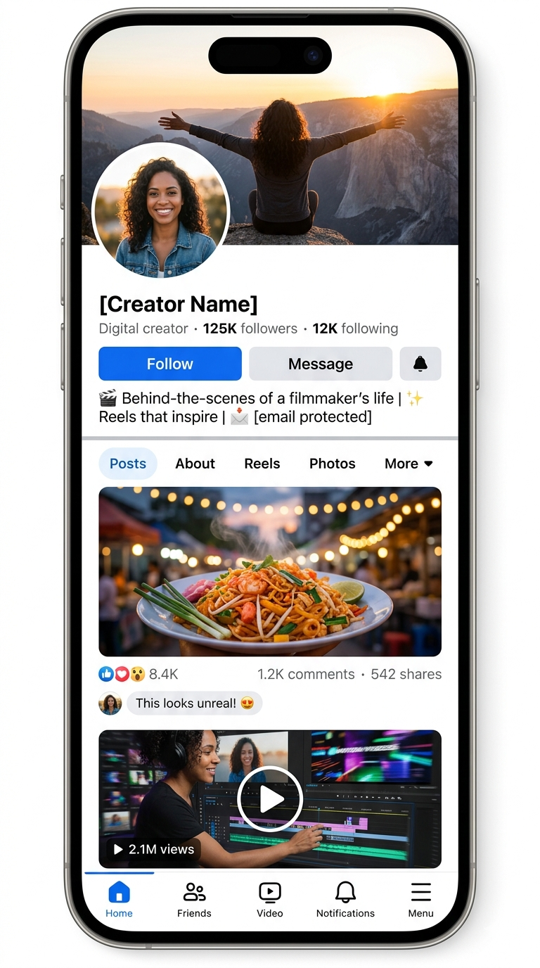 Facebook Page Prompt Create A Viral Facebook Page Of Yourself By This Prompt  - AI Generated Image