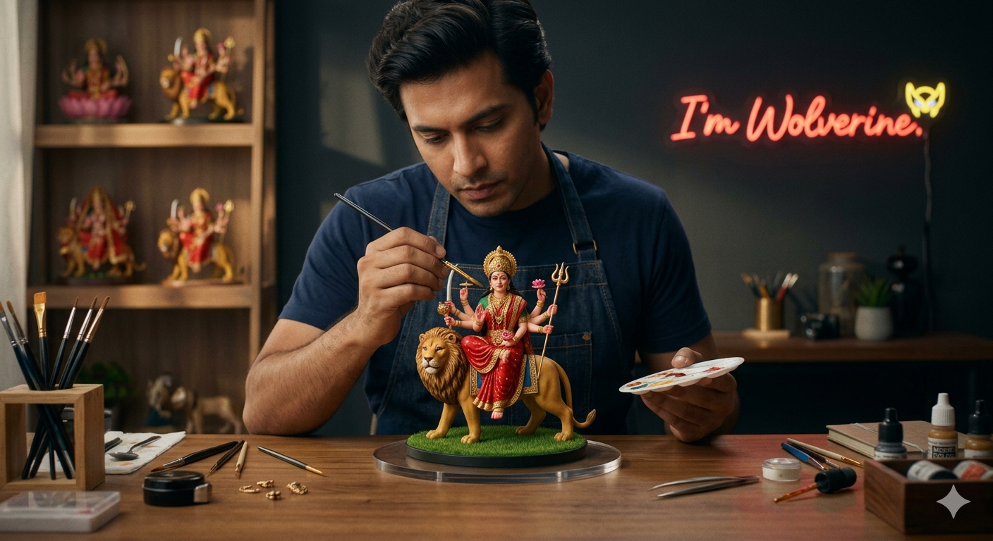 Google Gemini AI Photo Editing Prompt to Create Hyper-Realistic Figurine Portraits - AI Generated Image