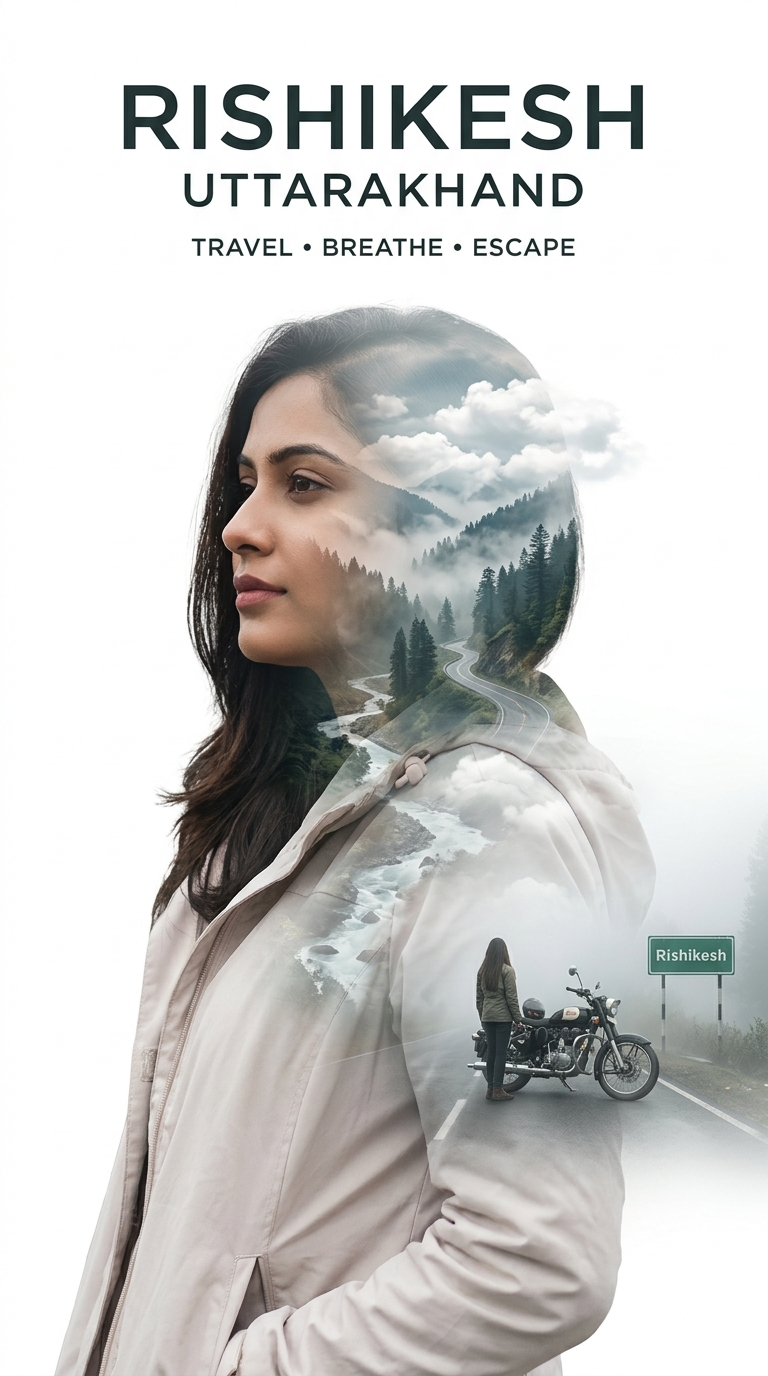 Trending Gemini double exposure ai photo editing prompt - AI Generated Image