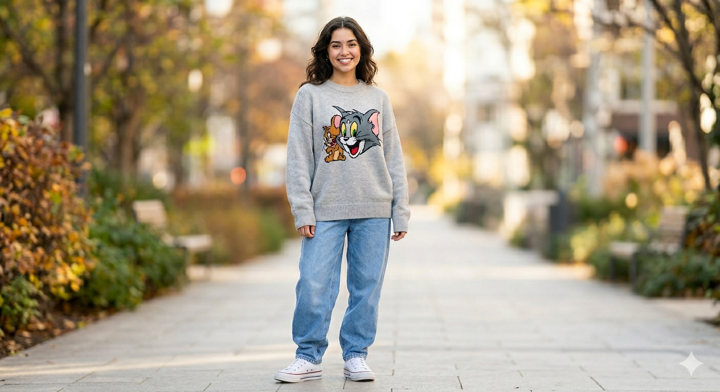 Prompt Seen Tom And Jerry Cartoon-style T-Shirt Ai Prompt  - AI Generated Image