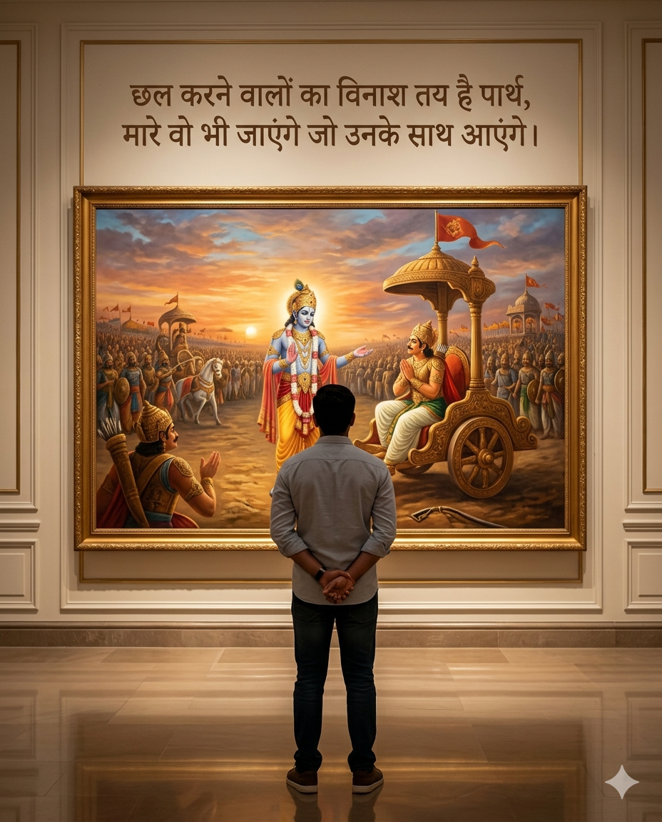 Bhagwat Geeta Ai Prompt Create A Viral Quote Using This Prompt  - AI Generated Image