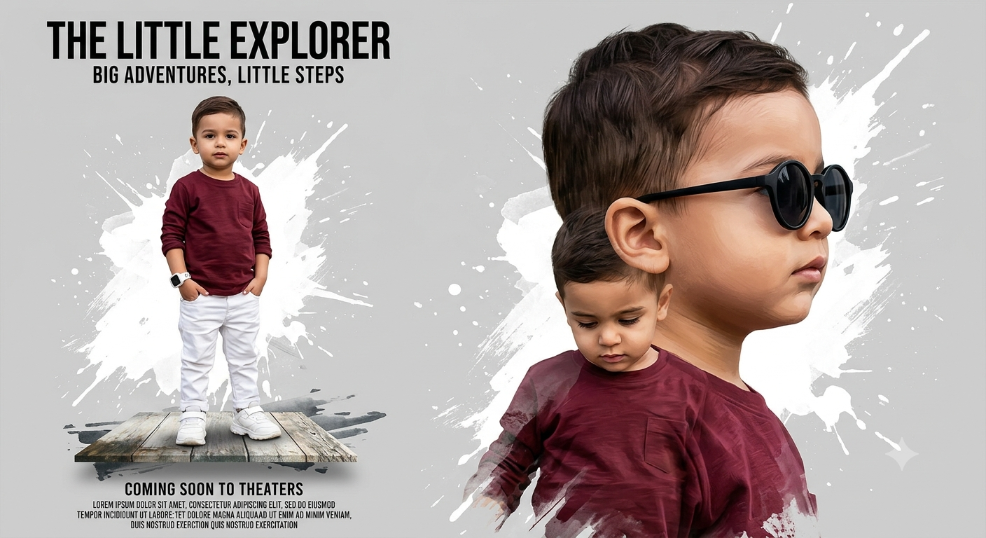 Boy Prompt Seen Little boy Ai Photo Editing Prompt  - AI Generated Image