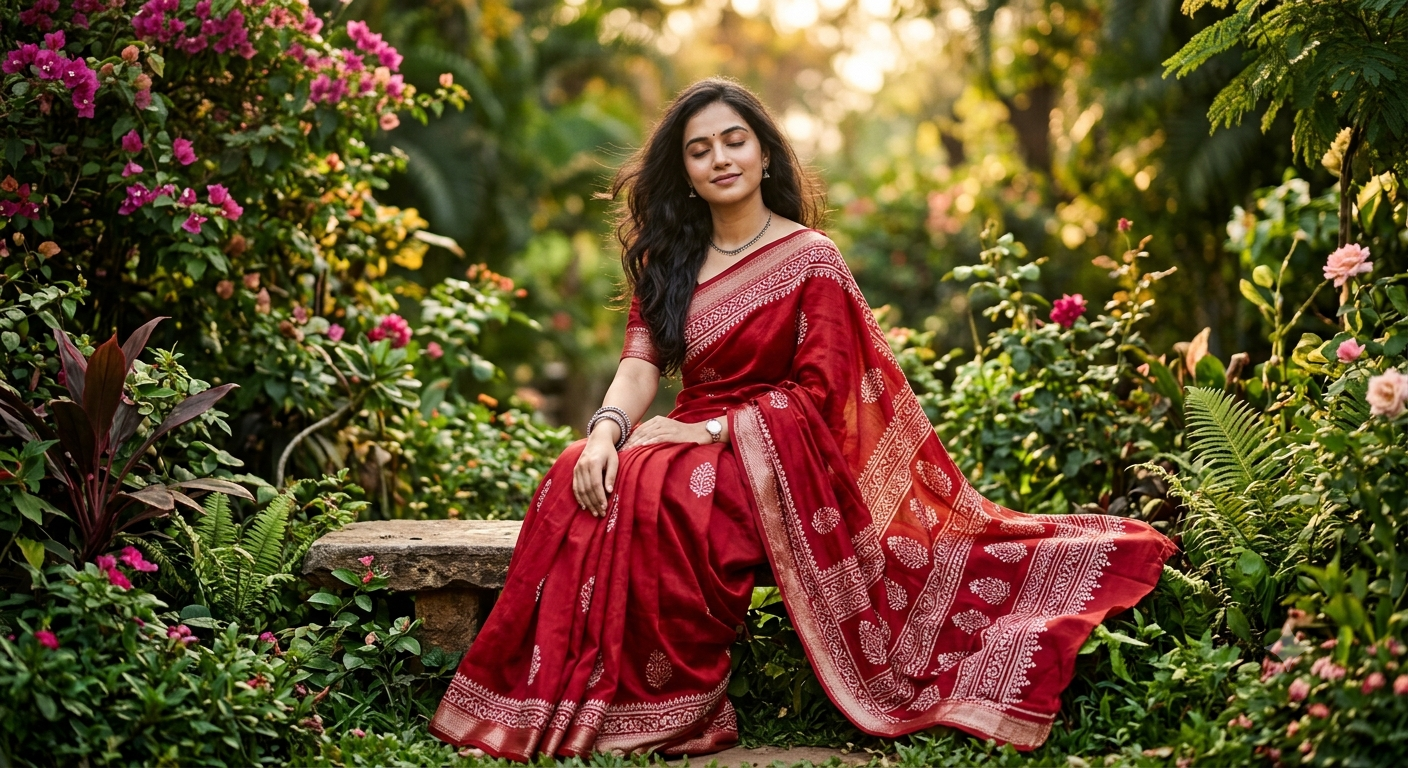 Editpro Tips Create A Trending Saree Look For Instagram Reel  - AI Generated Image