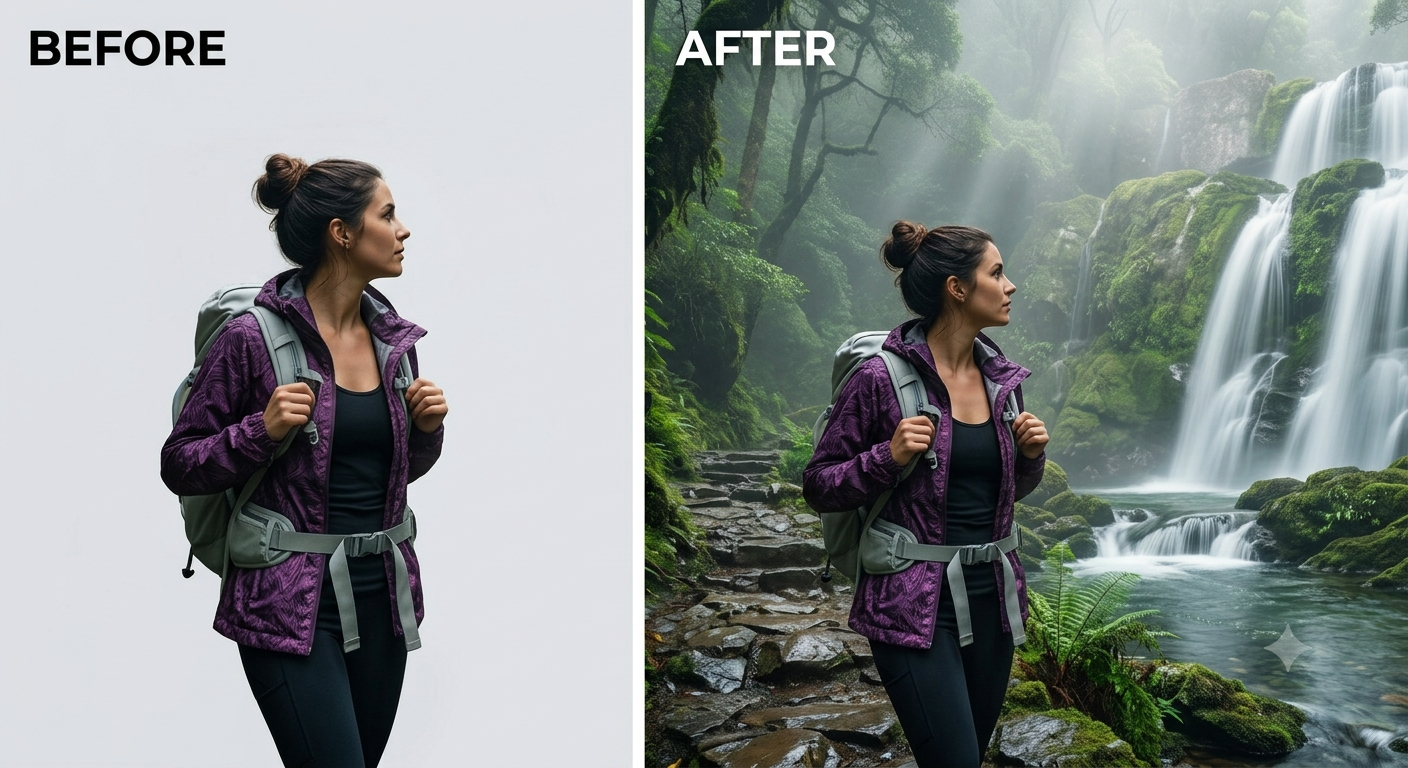 Waterfall Ai Photo Editing Prompt For Chatgpt  - AI Generated Image