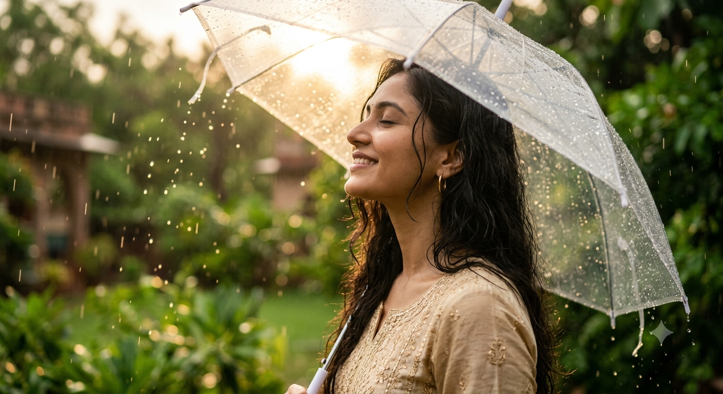 Rainy Atmosphere Photo Editing Prompts - AI Generated Image