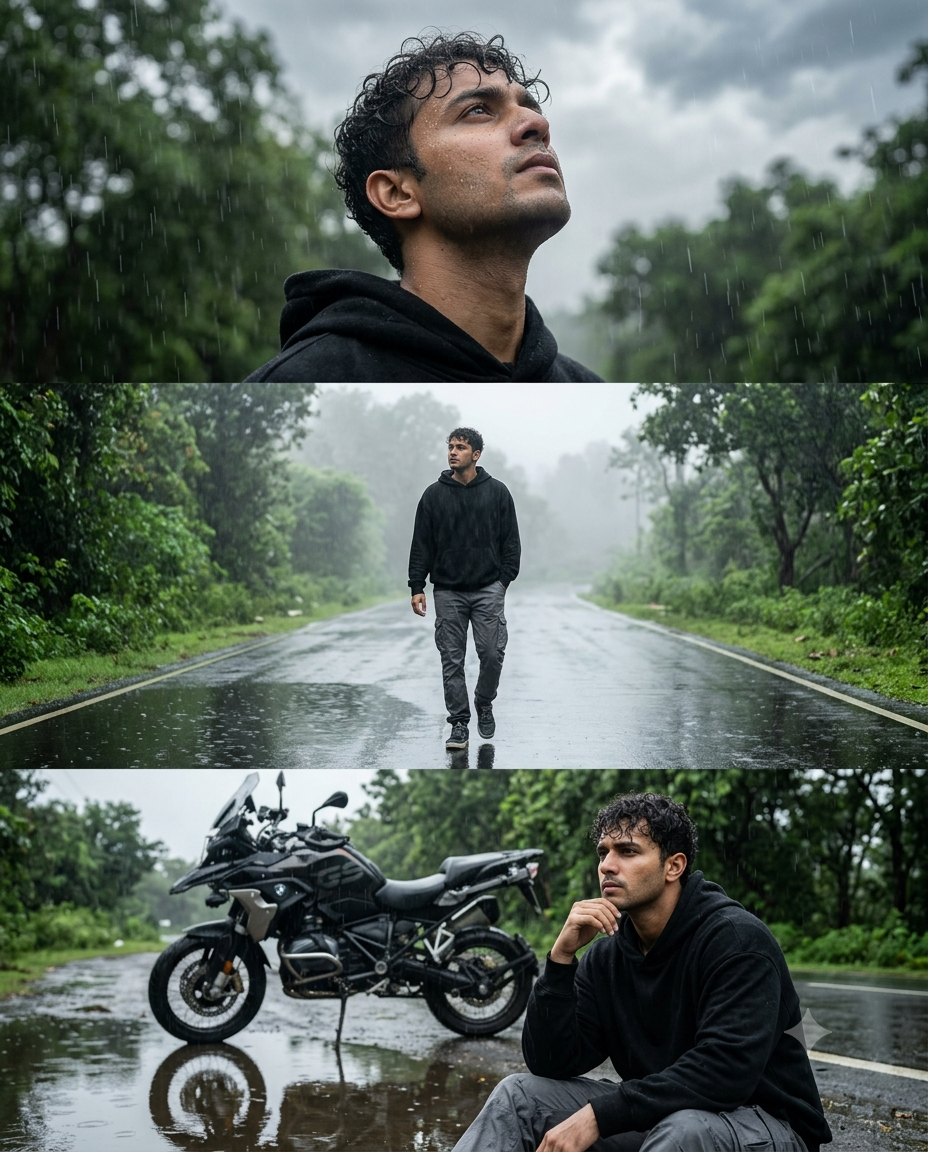 Trending Monsoon Ai Editing Prompt For Boys  - AI Generated Image