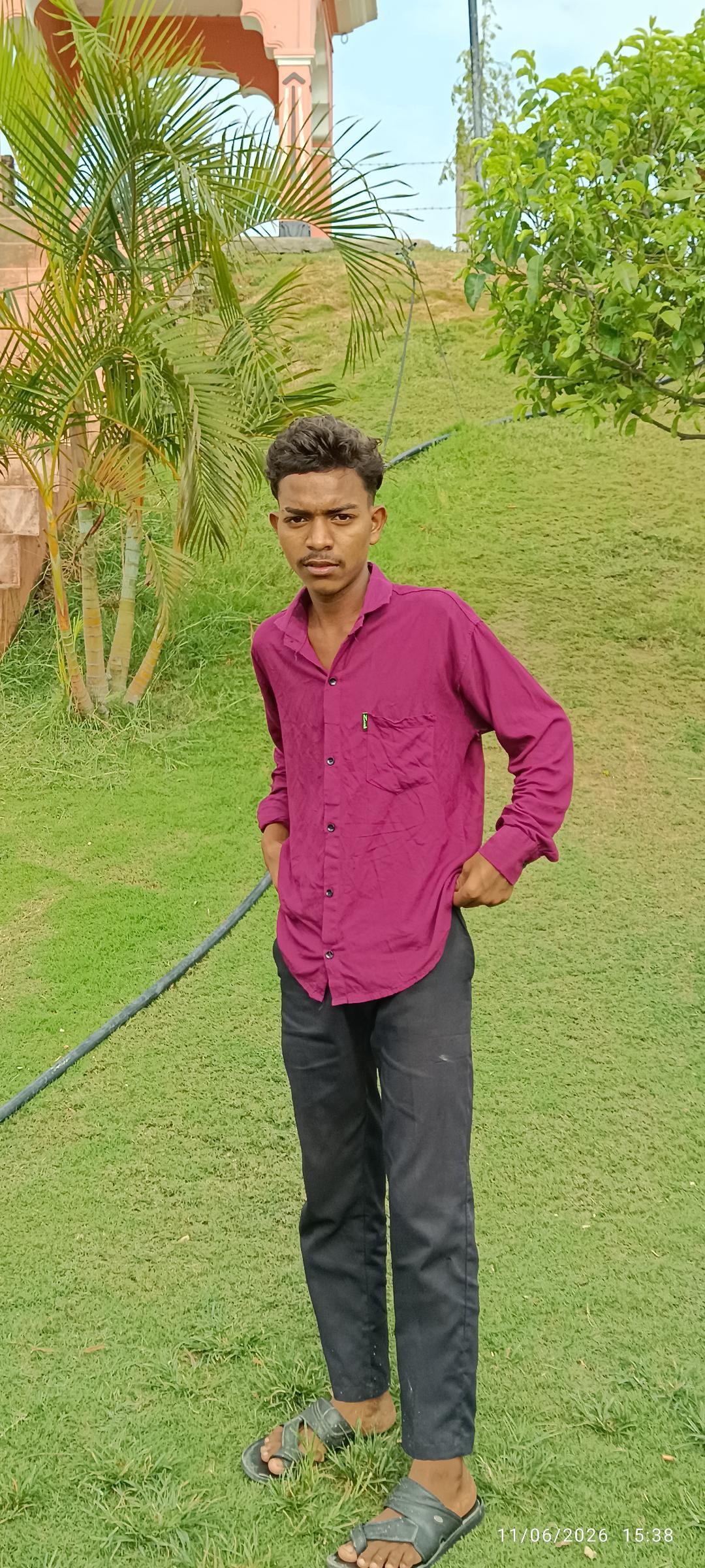 Transform the uploaded image to cinematic video like eyes should be blink naturally and a strong lightning flash then the person standing should full body turn and say 