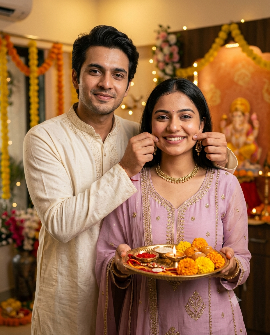 Prompt Seen Raksha Bandhan Ai Prompt - AI Generated Image