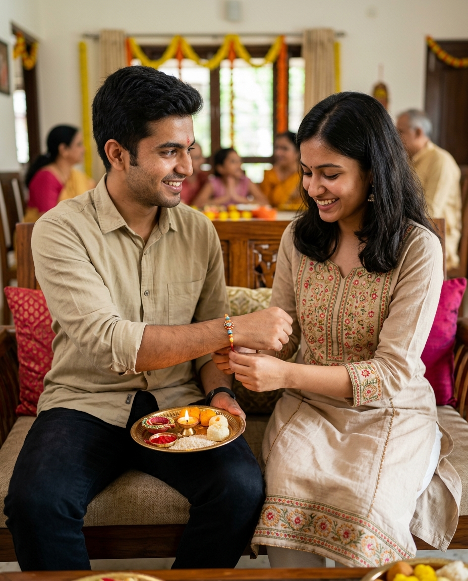 Happy Raksha Bandhan Ai Prompt - AI Generated Image
